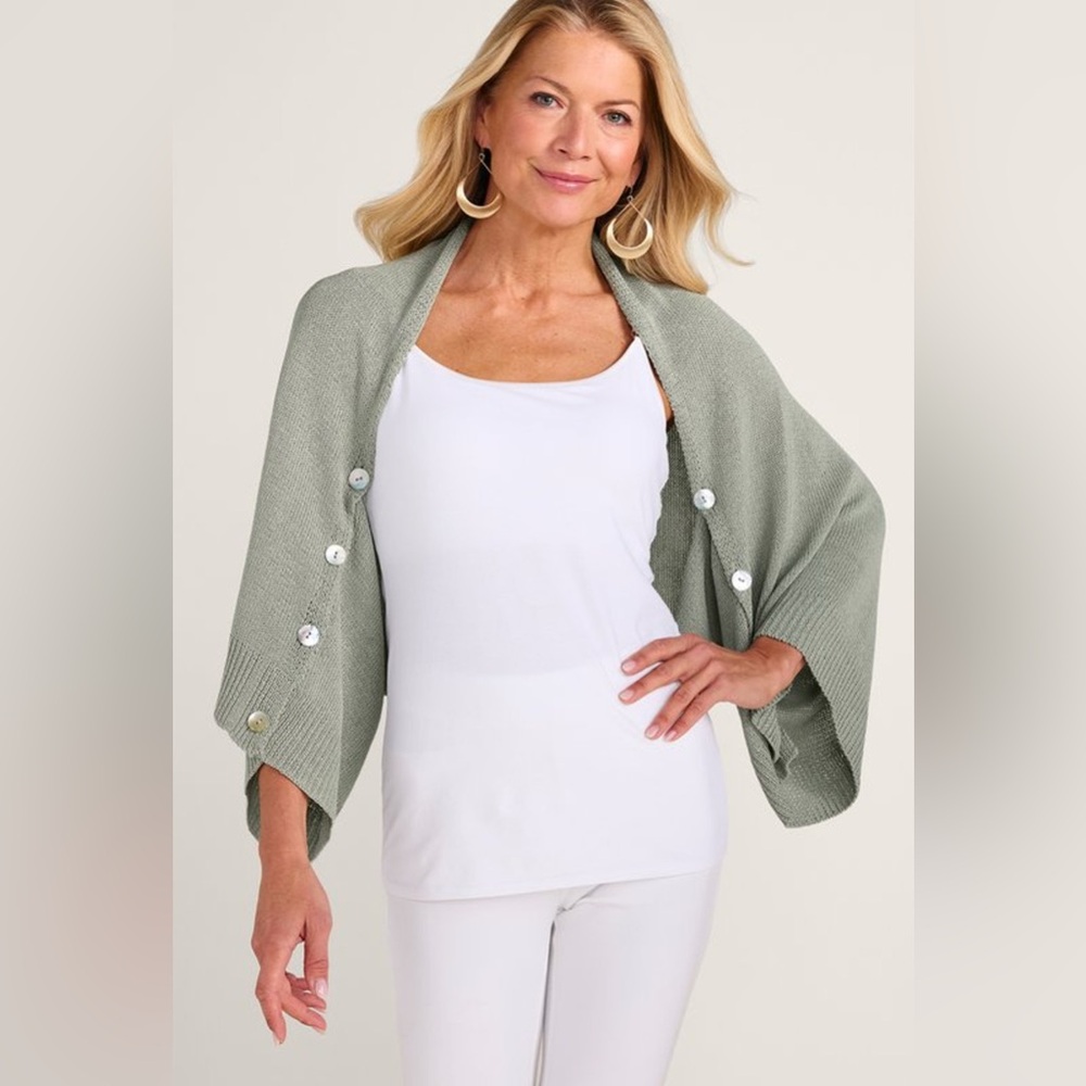 Soft Surroundings Sea Breeze Sweater Shrug Size L/XL – NWT